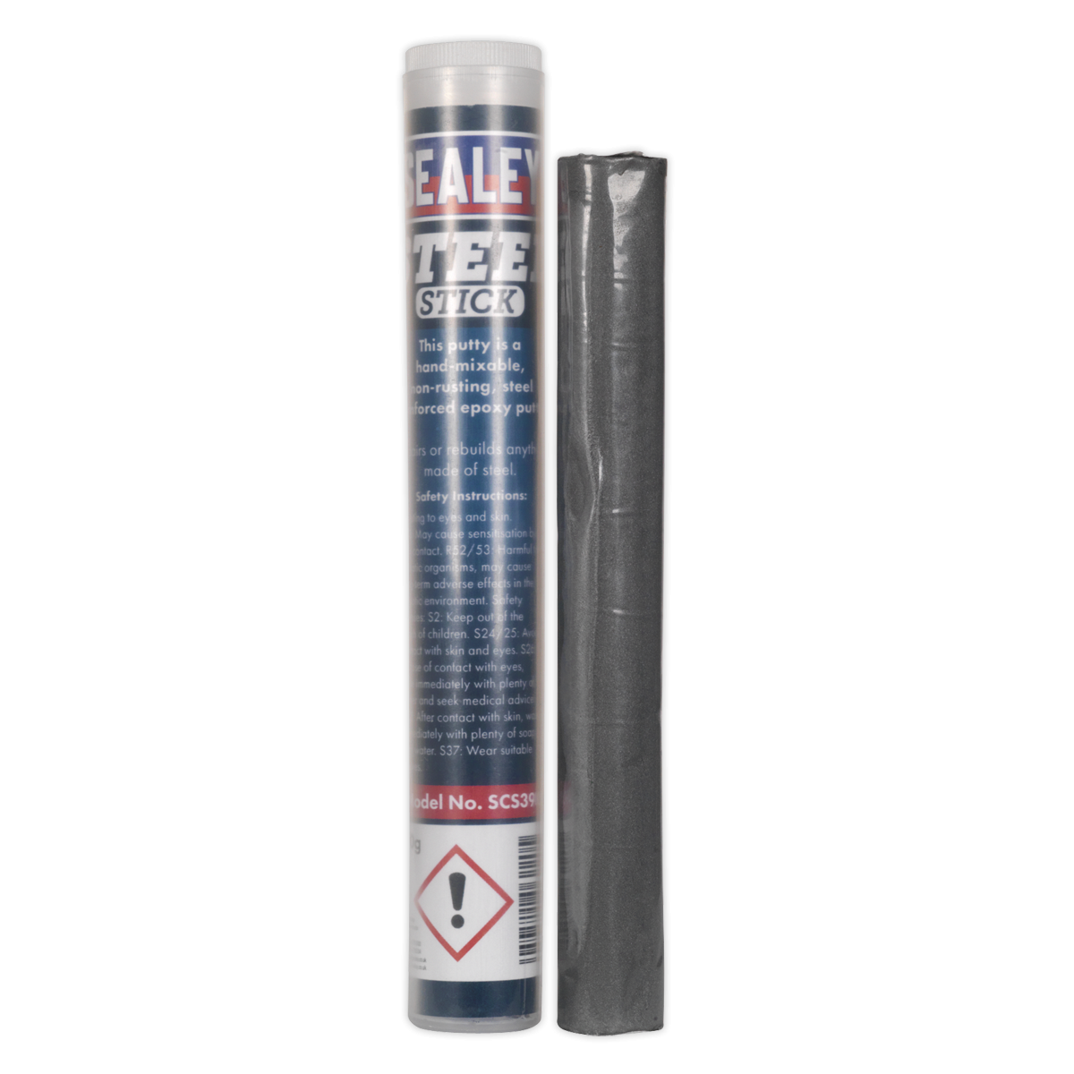 Sealey SCS390 Quick-Set Putty Metal Steel Stick 114g