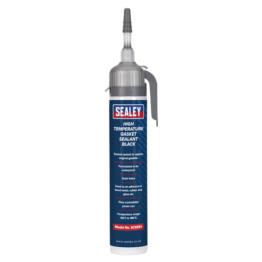 Sealey SCS591 High Temperature Gasket Sealant 200ml - Black