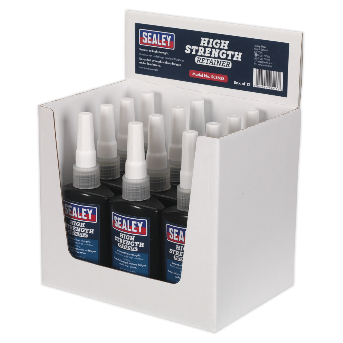 Sealey SCS638 High Strength Retainer 50ml - Pack of 12