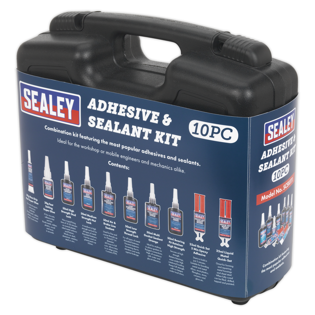 Sealey SCSKIT1 Adhesive & Sealant Kit 10pc