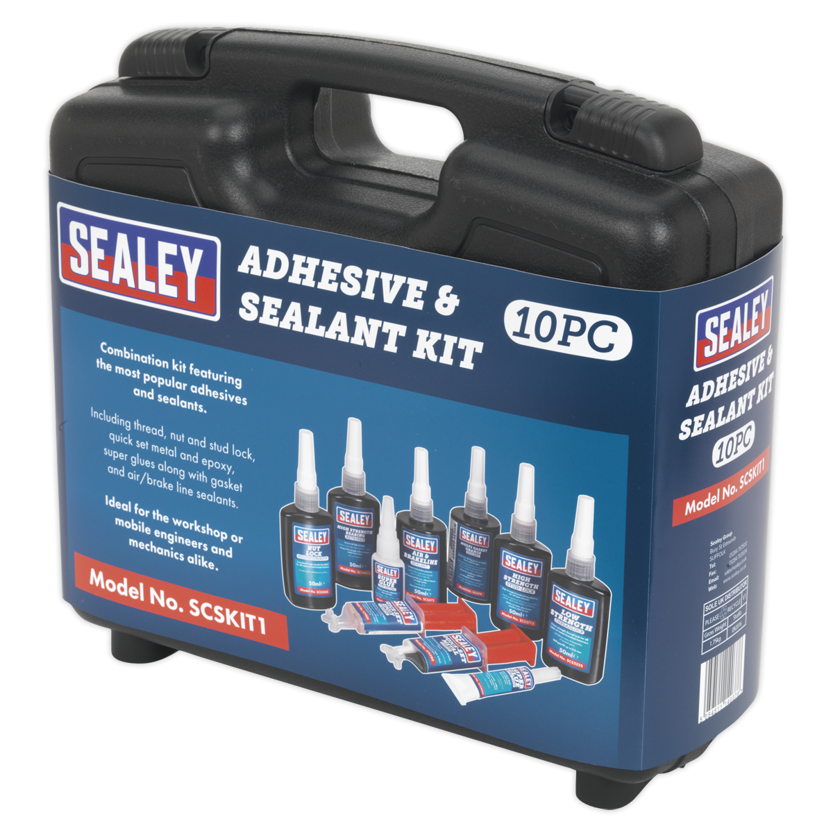 Sealey SCSKIT1 Adhesive & Sealant Kit 10pc