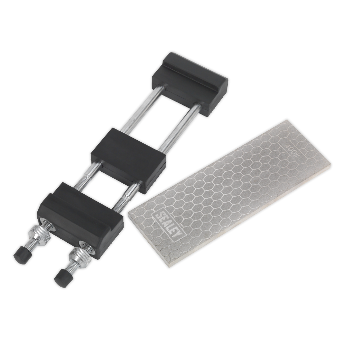Sealey SCSS1 Combination Diamond Sharpening Whetstone with Adjustable Stone Holder