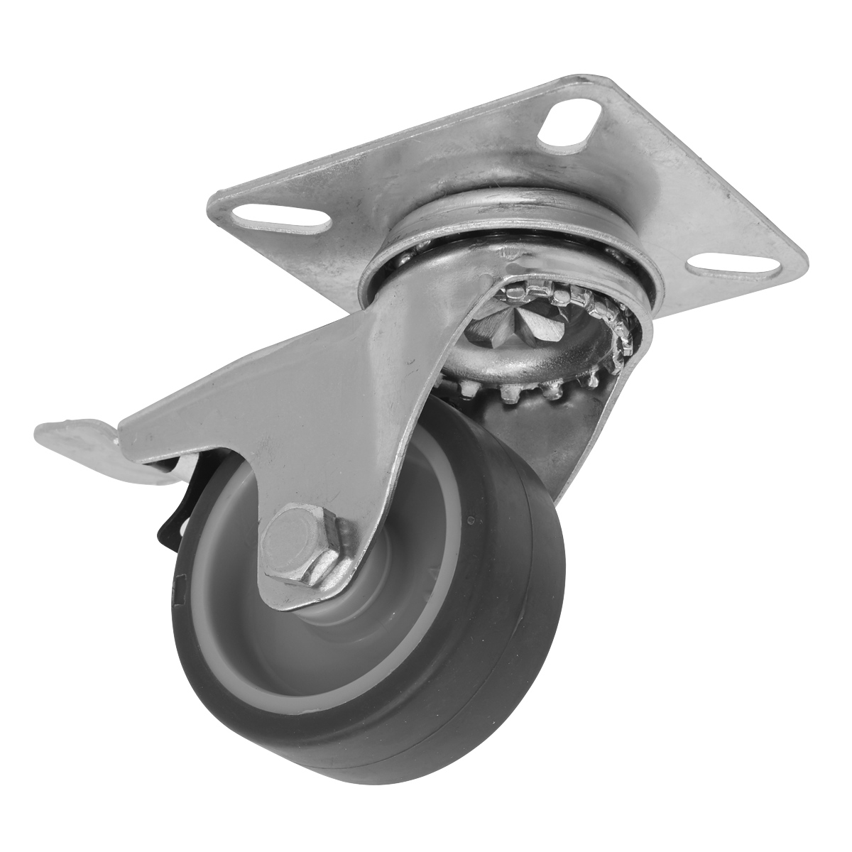 Sealey SCW250SPLEM 50mm Castor Wheel with Swivel Plate & Total Lock
