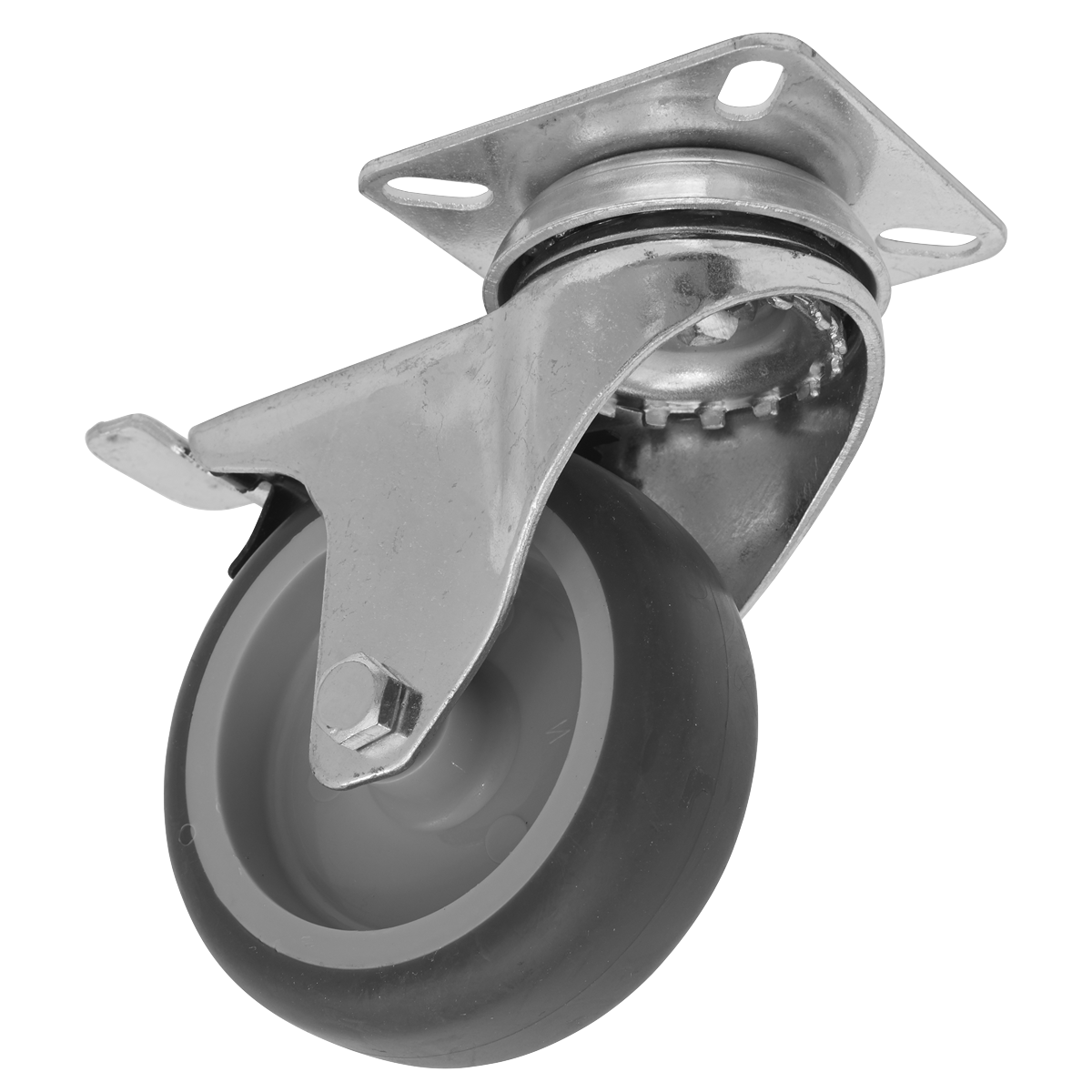 Sealey SCW275SPLEM 75mm Castor Wheel with Swivel Plate & Total Lock