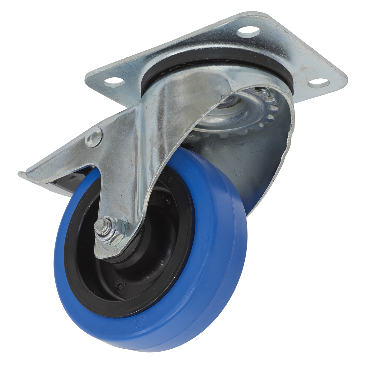 Sealey SCW3100SPL 100mm Castor Wheel with Swivel Plate & Total Lock
