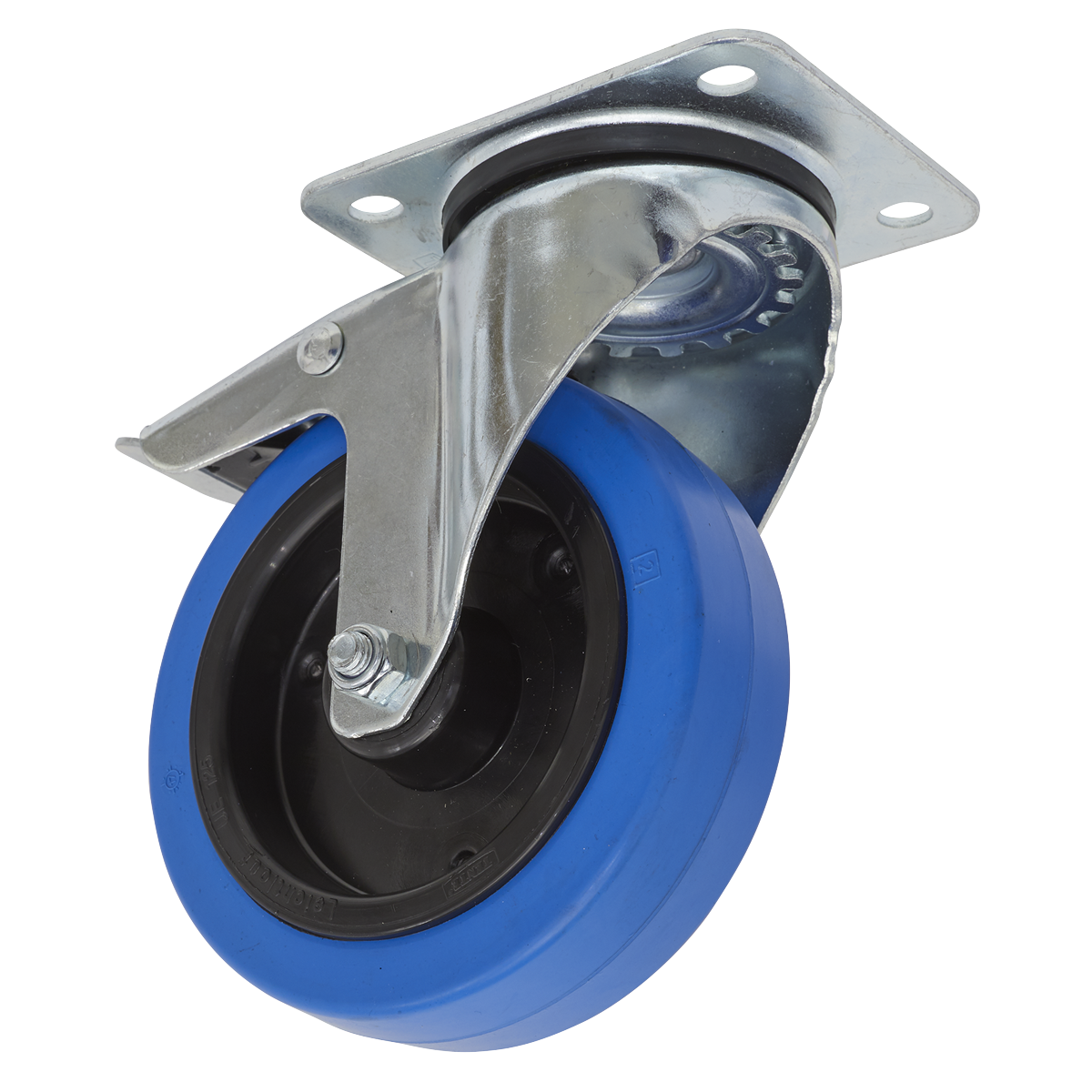 Sealey SCW3125SPL 125mm Castor Wheel with Swivel Plate & Total Lock
