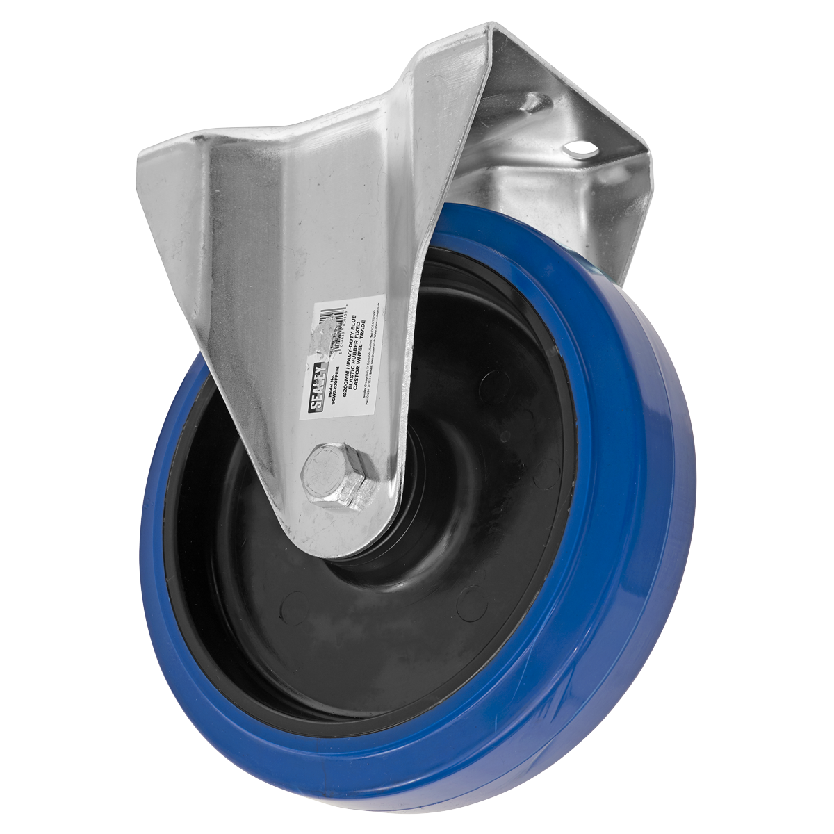 Sealey SCW3200FPEM 200mm Castor Wheel with Fixed Plate