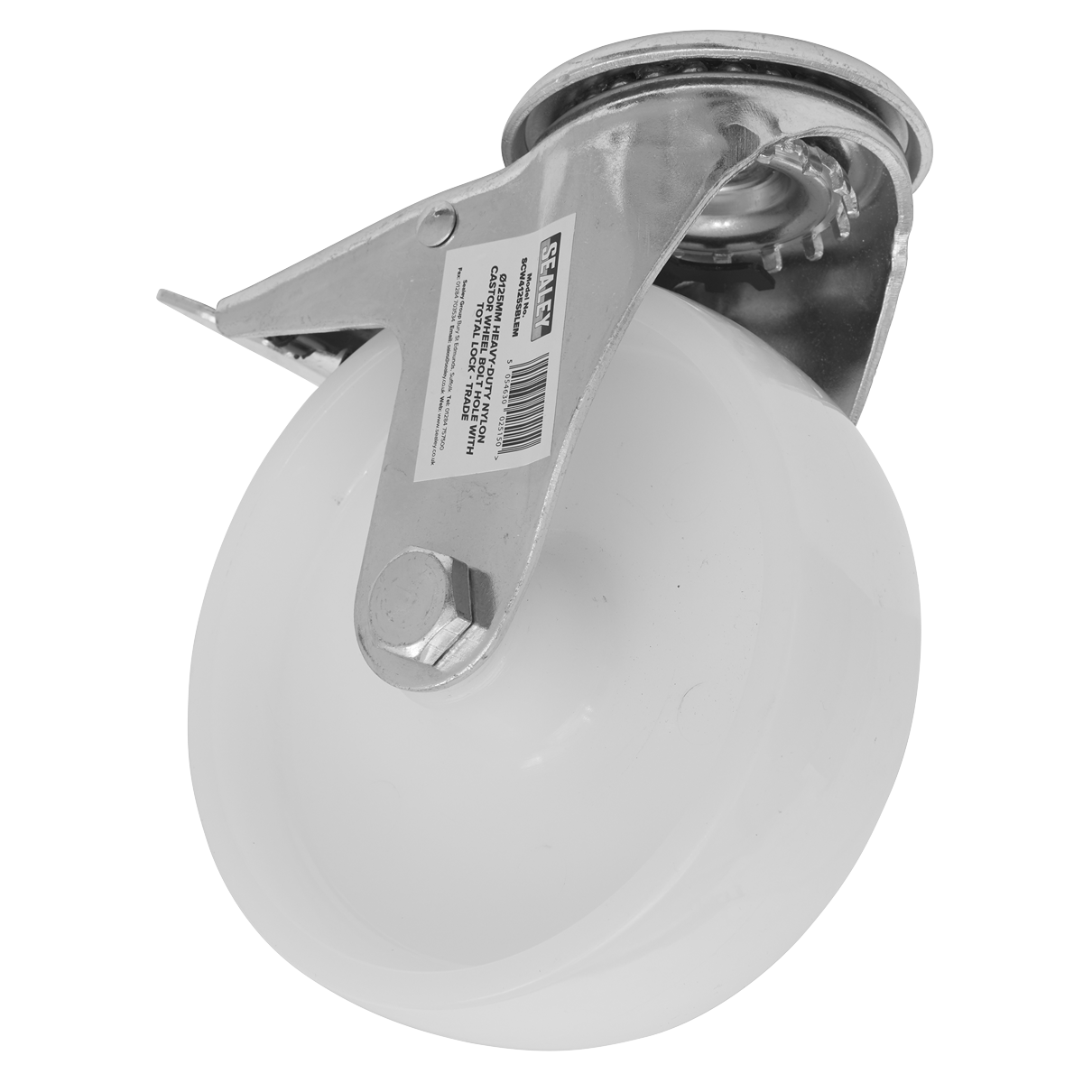 Sealey SCW4125SBLEM 125mm Castor Wheel with Bolt Hole & Total Lock