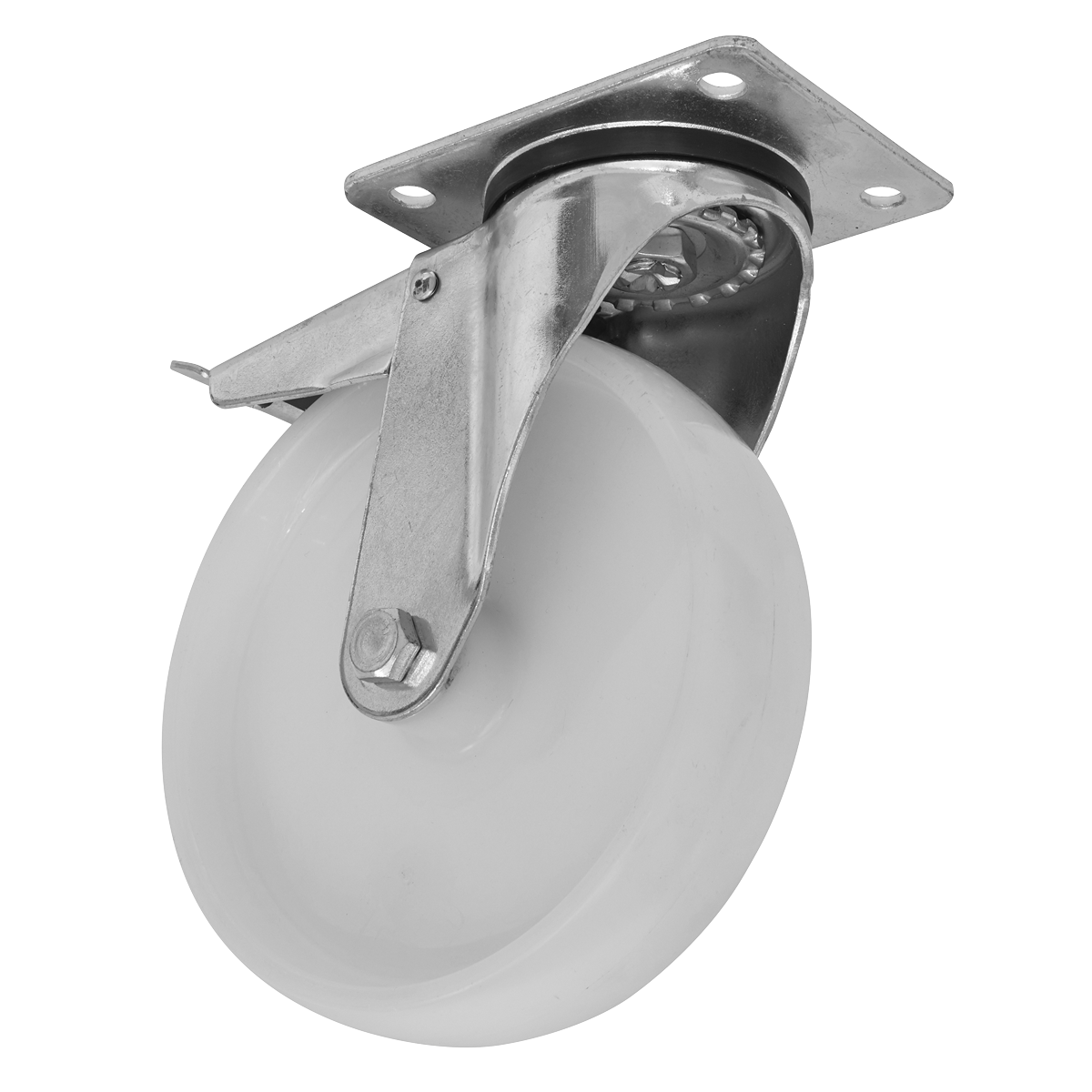 Sealey SCW4125SPLEM 125mm Castor Wheel with Swivel Plate & Total Lock