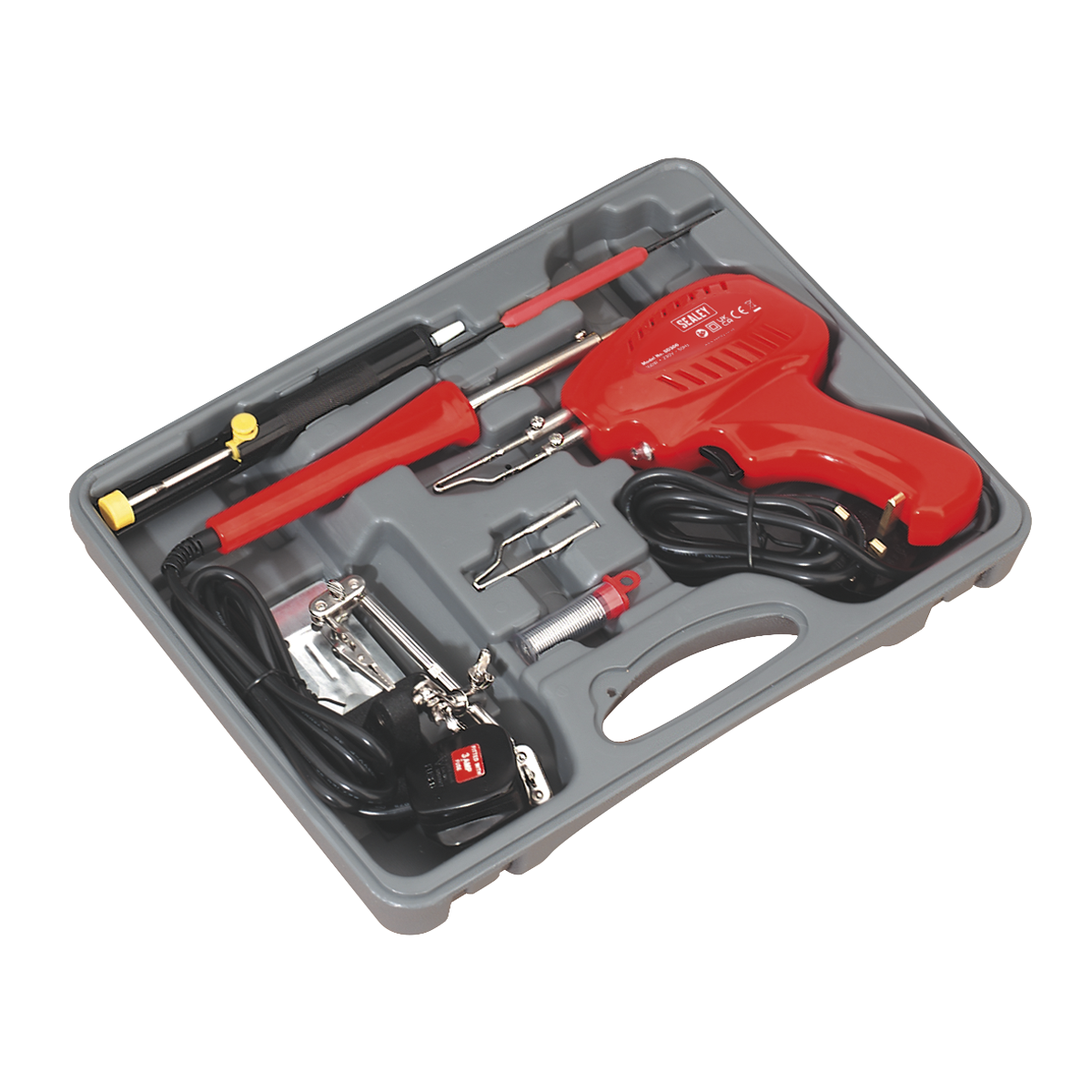 Sealey SD300K Soldering Gun/Iron Kit 230V 8pc