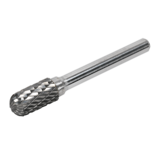 Sealey SDB02 Cylindrical Ball Nose Tungsten Carbide Rotary Burr 10mm
