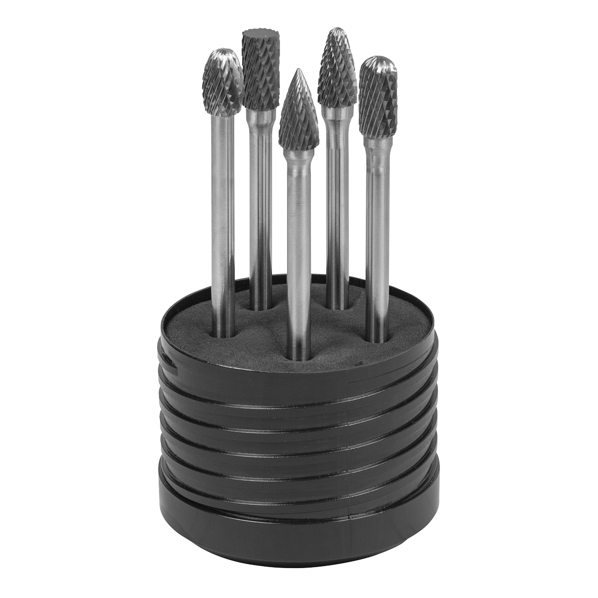 Sealey SDBK5XL Tungsten Carbide Rotary Burr Set Extra-Long 5pc