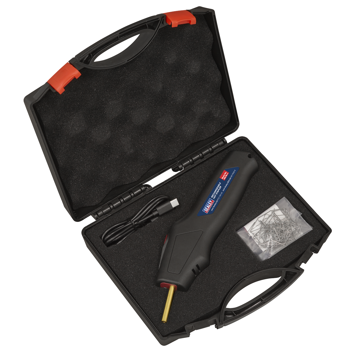 Sealey SDL16 Rechargeable Hot Stapler Repair Kit 18W