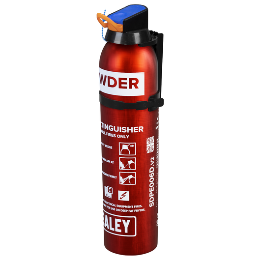 Sealey SDPE006D Disposable Dry Powder Fire Extinguisher 0.6kg