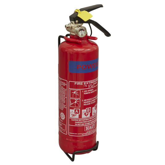 Sealey SDPE01 Dry Powder Fire Extinguisher 1kg