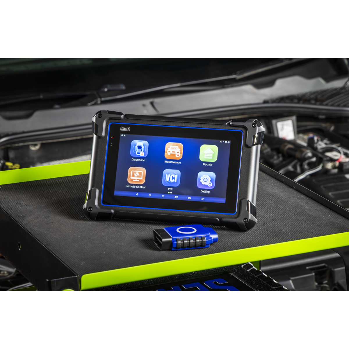 Sealey SDS1G Diagnostic Tablet & Trolley - Green