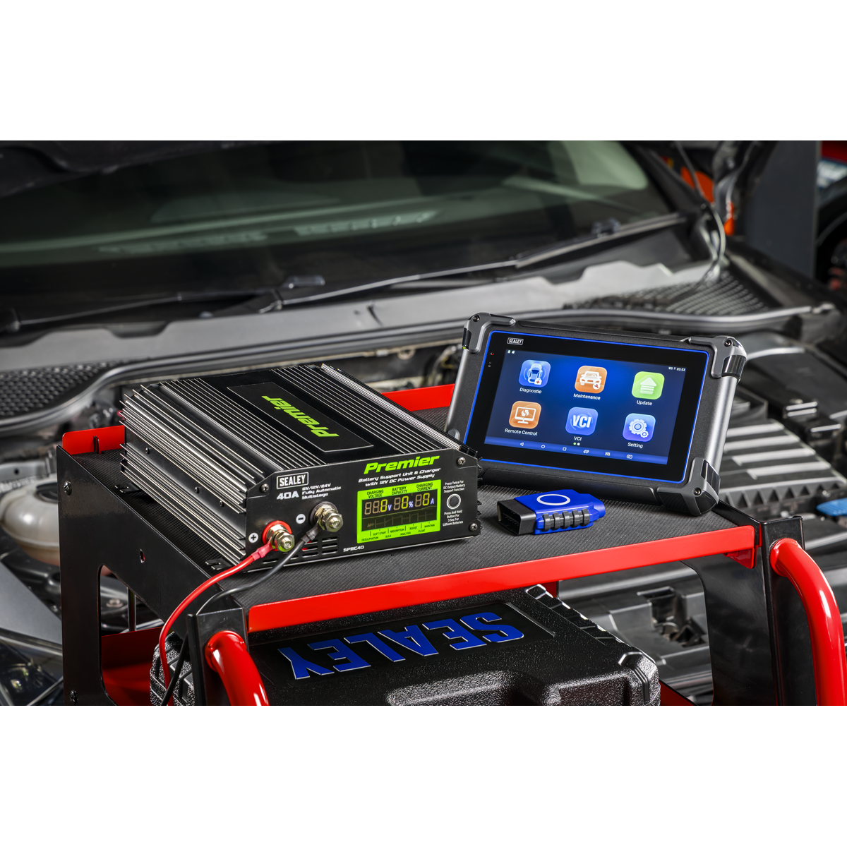 Sealey SDS1R1 Diagnostic Support Station - Red