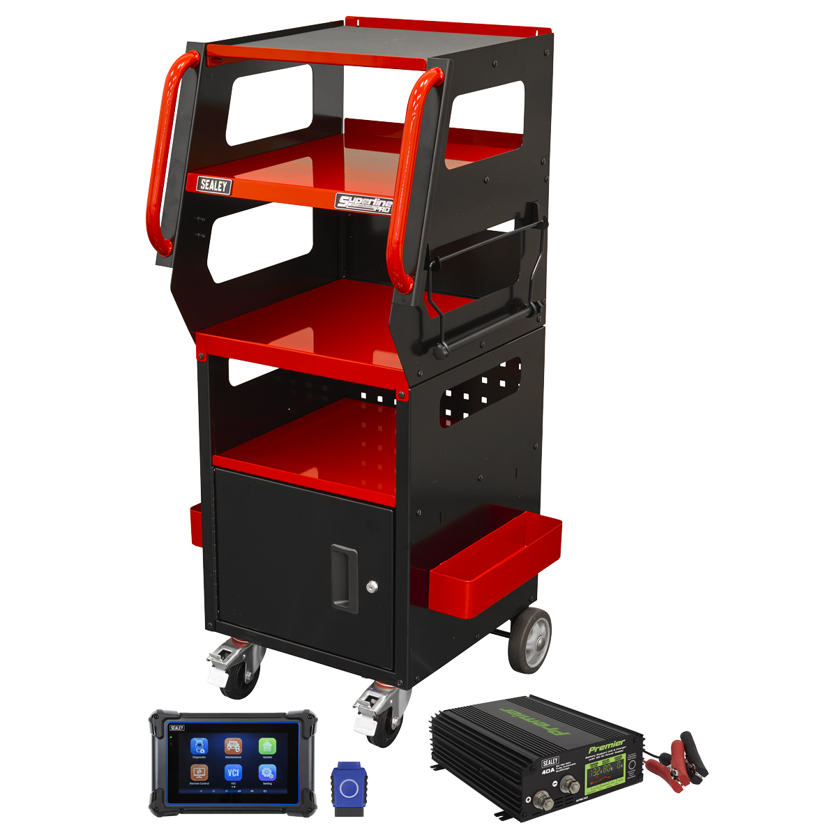 Sealey SDS1R1 Diagnostic Support Station - Red