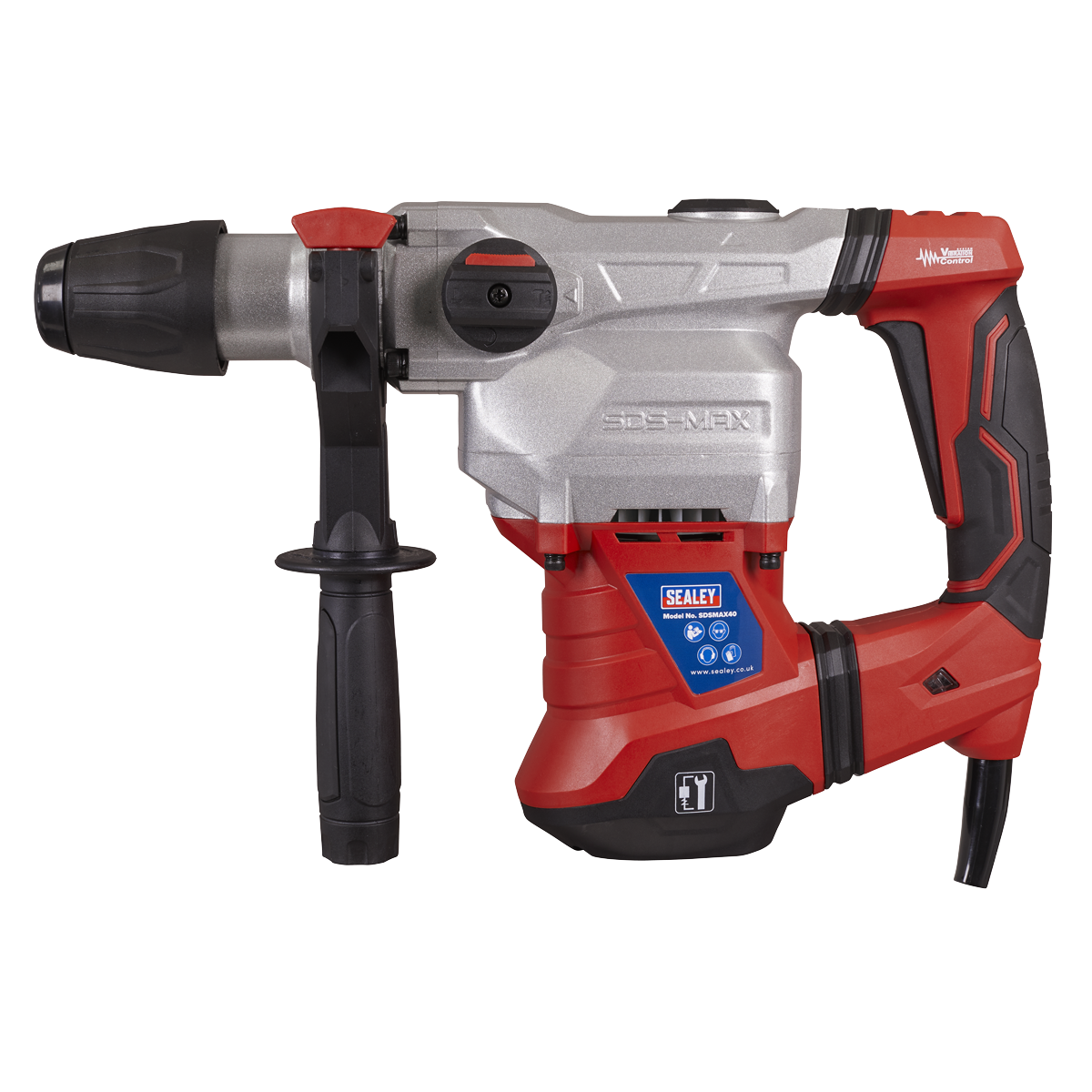 Sealey SDSMAX40 40mm SDS MAX Rotary Hammer Drill 1500W/230V
