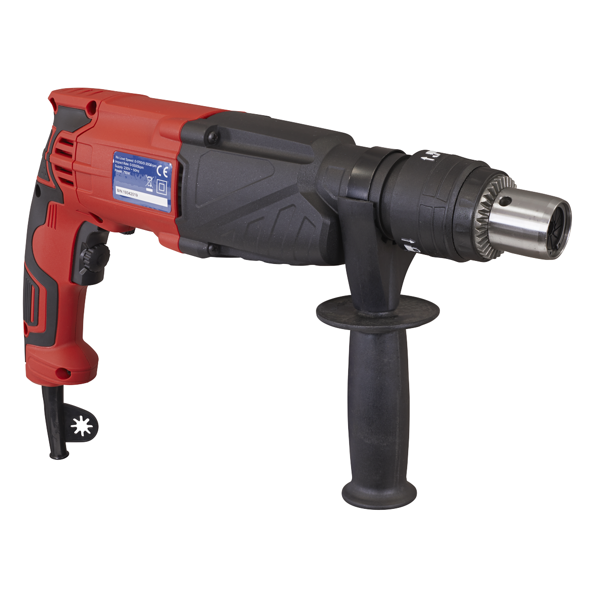 Sealey SDSPLUS18 18mm SDS Plus Rotary Hammer Drill 750W/230V