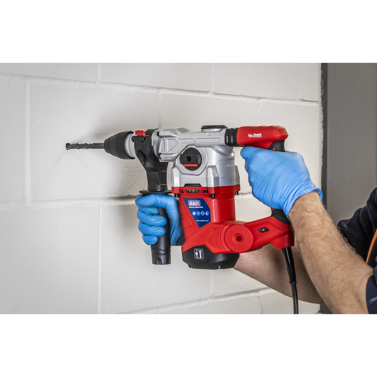 Sealey SDSPLUS32 32mm SDS Plus Rotary Hammer Drill 1500W/230V