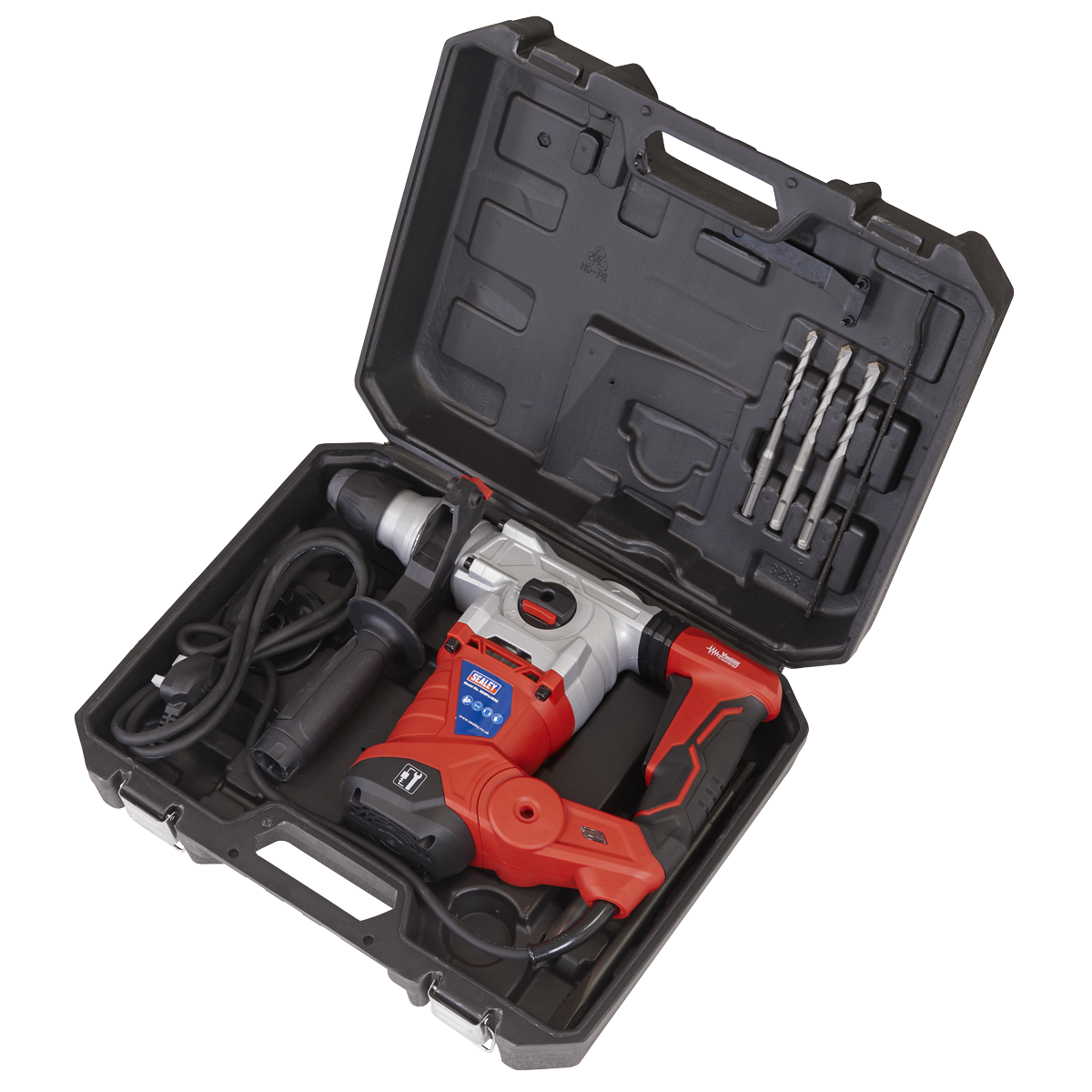 Sealey SDSPLUS32 32mm SDS Plus Rotary Hammer Drill 1500W/230V