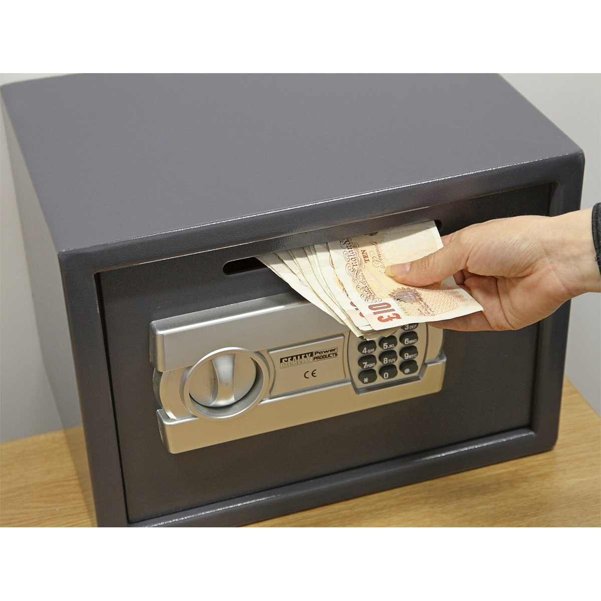 Sealey SECS01DS Electronic Combination Security Safe with Deposit Slot 350 x 250 x 250mm