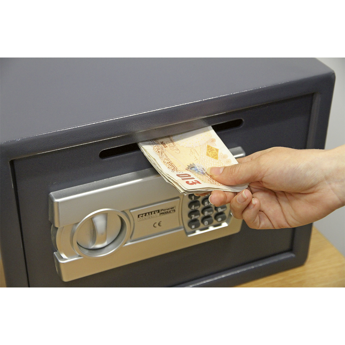 Sealey SECS01DS Electronic Combination Security Safe with Deposit Slot 350 x 250 x 250mm