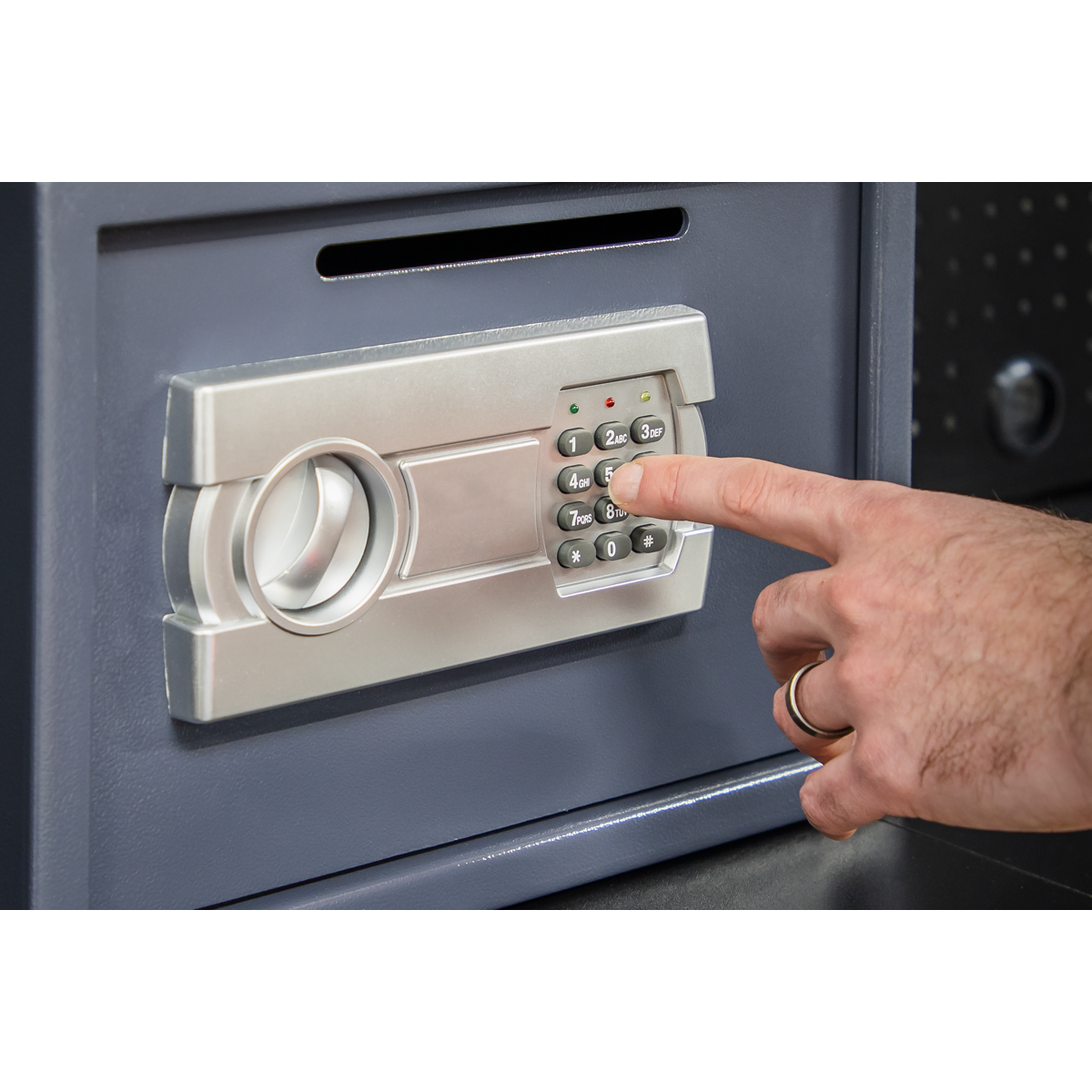 Sealey SECS01DS Electronic Combination Security Safe with Deposit Slot 350 x 250 x 250mm