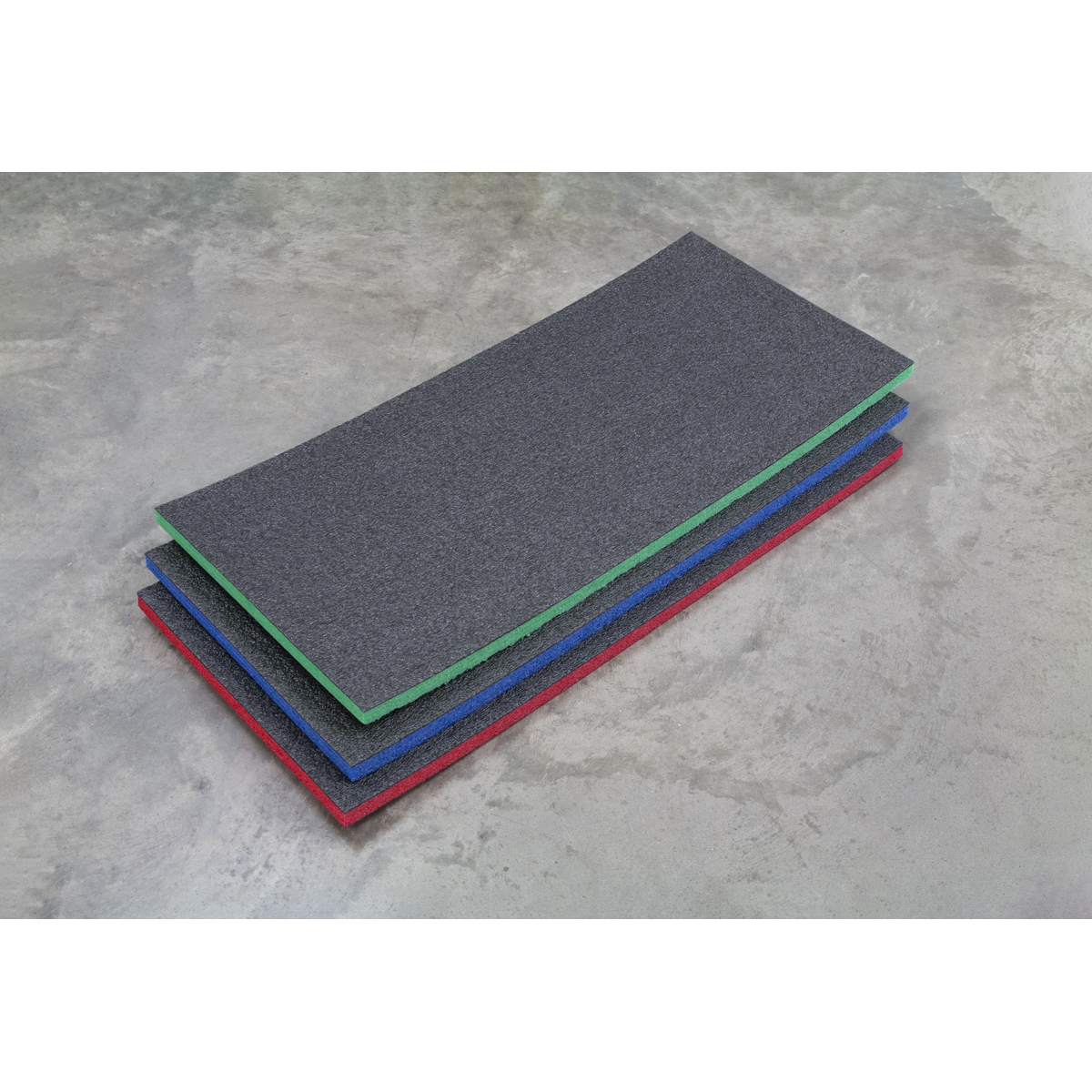 Sealey SF30G Easy Peel Shadow Foam® 1200 x 550 x 30mm - Green/Black