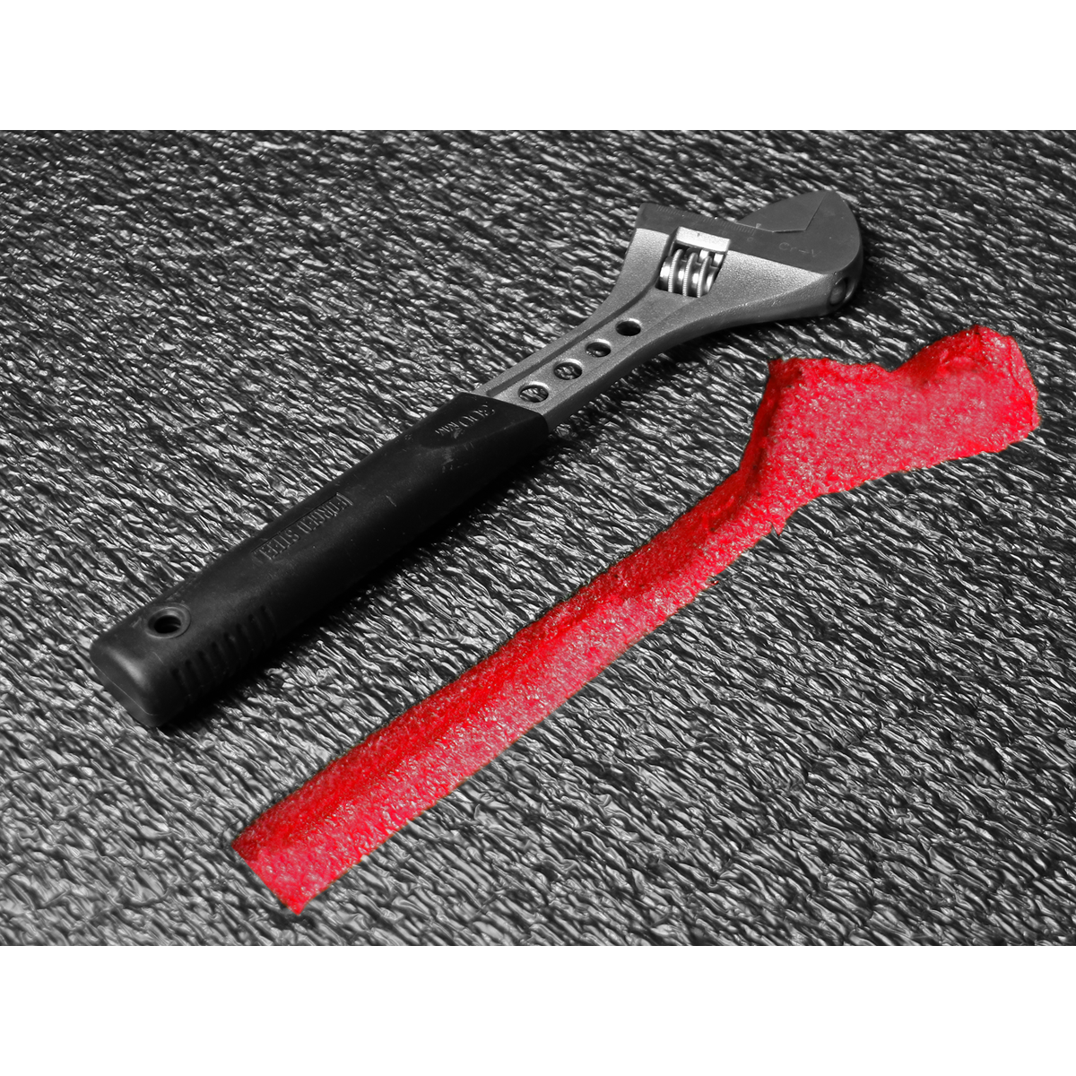 Sealey SF30R Easy Peel Shadow Foam® 1200 x 550 x 30mm - Red/Black