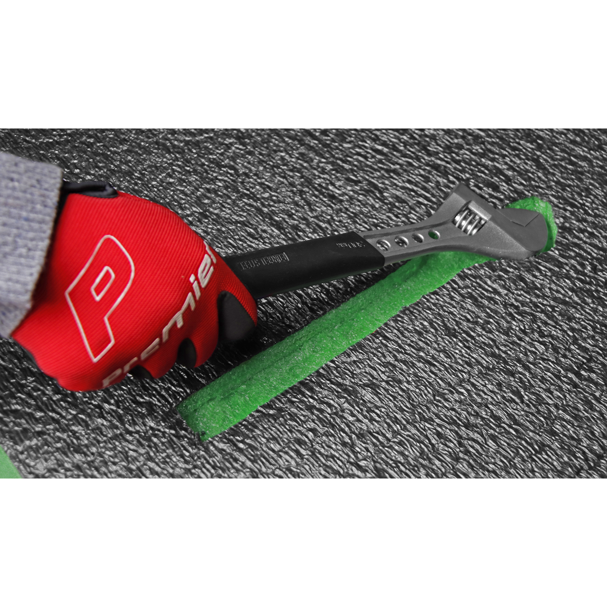 Sealey SF50G Easy Peel Shadow Foam® 1200 x 550 x 50mm - Green/Black