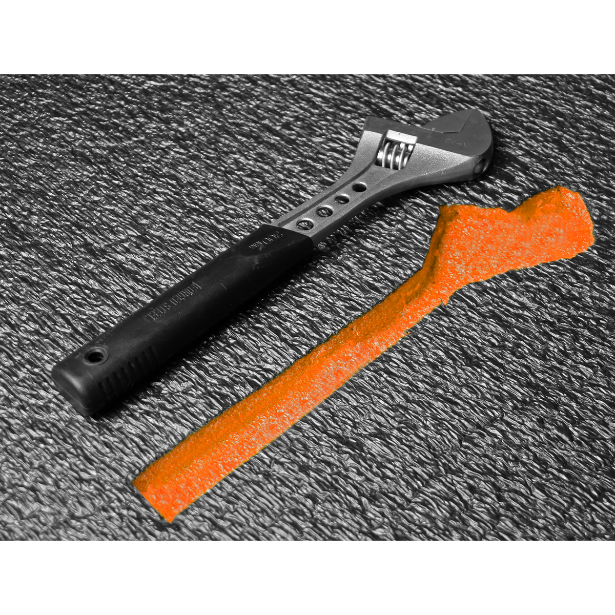 Sealey SF50OR Easy Peel Shadow Foam® 1200 x 550 x 50mm - Orange/Black