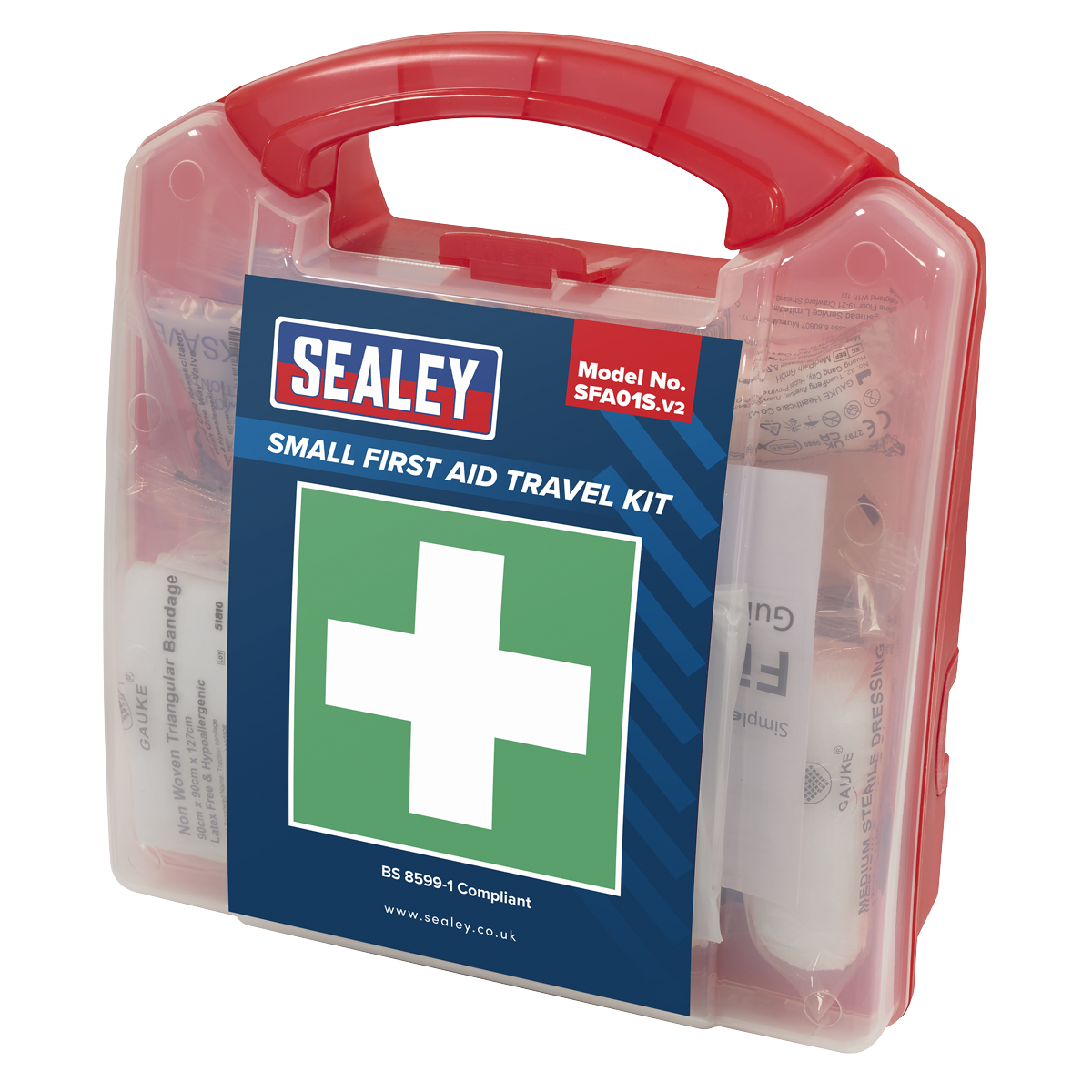 Sealey SFA01S First Aid Kit, Small - BS 8599-1 Compliant
