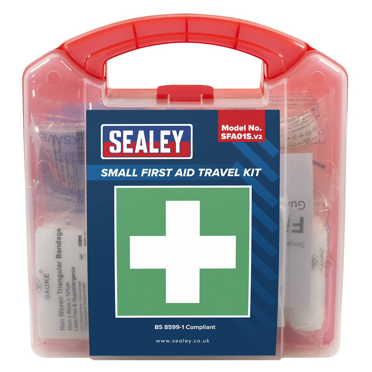 Sealey SFA01S First Aid Kit, Small - BS 8599-1 Compliant