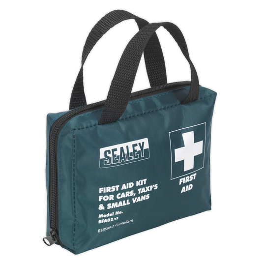 Sealey SFA02 Medium First Aid Kit for Cars, Taxis & Small Vans - BS 8599-2 Compliant