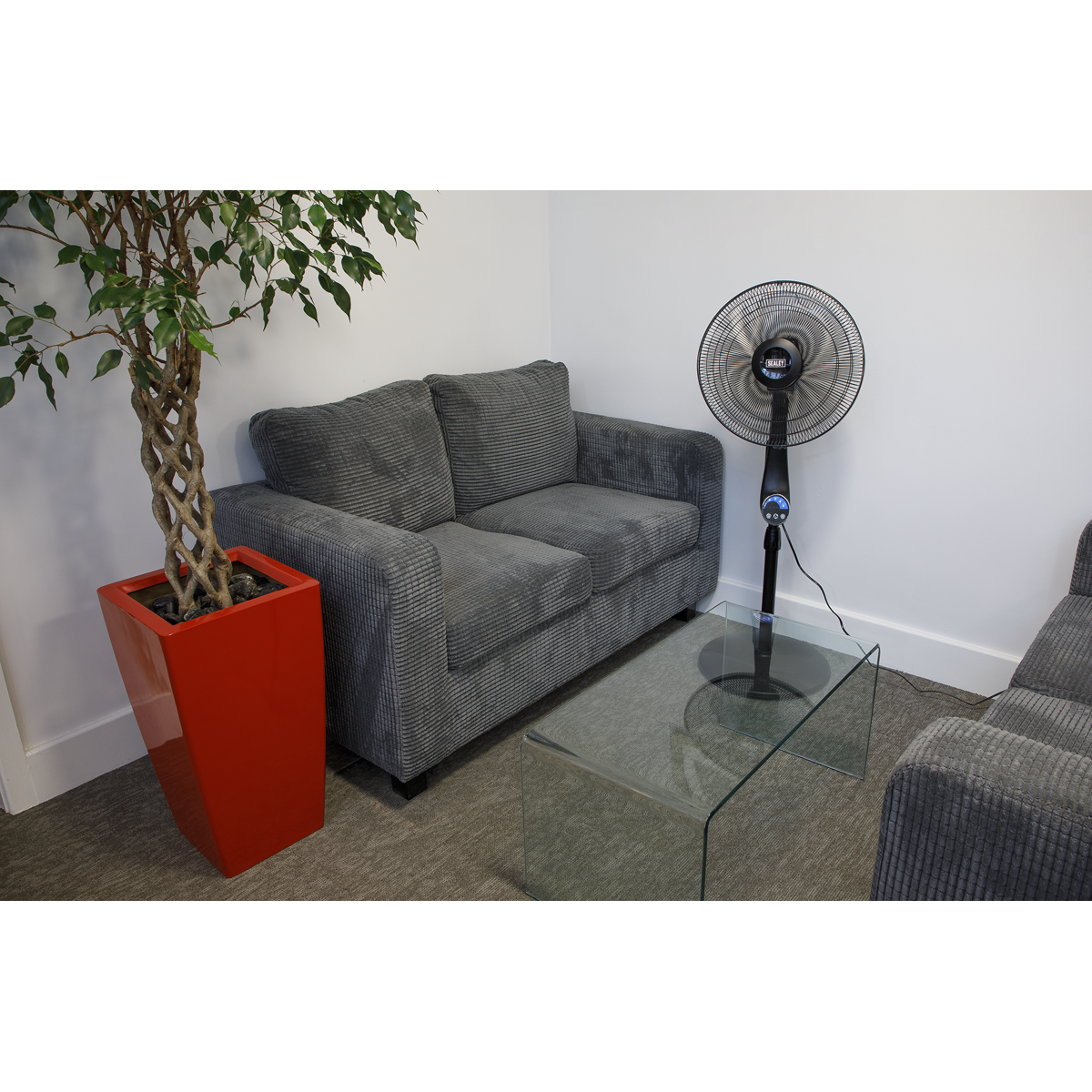 Sealey SFF16Q 16" Quiet High Performance Oscillating Pedestal Fan 230V
