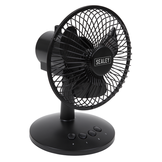 Sealey SFF6USB 6" Oscillating USB Desk Fan 3-Speed