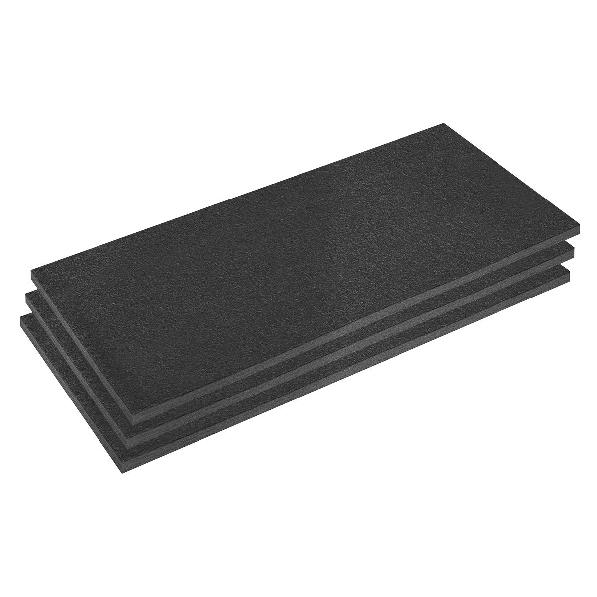 Sealey SFPK30BK Easy Peel Shadow Foam® 1200 x 550 x 30mm, Black/Black - Pack of 3