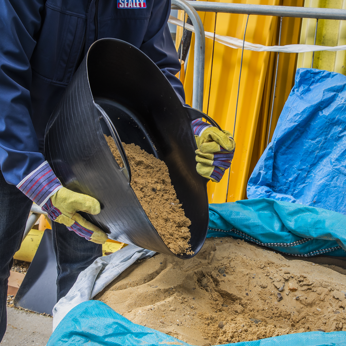 Sealey SFT30 Heavy-Duty Flexi Tub 30L - Black