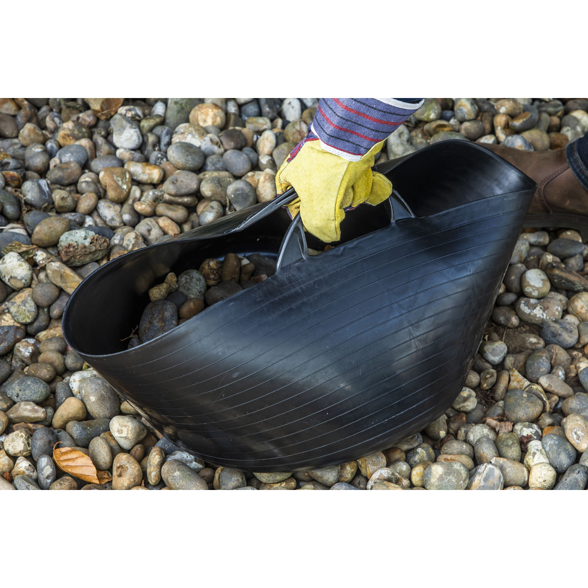 Sealey SFT30 Heavy-Duty Flexi Tub 30L - Black