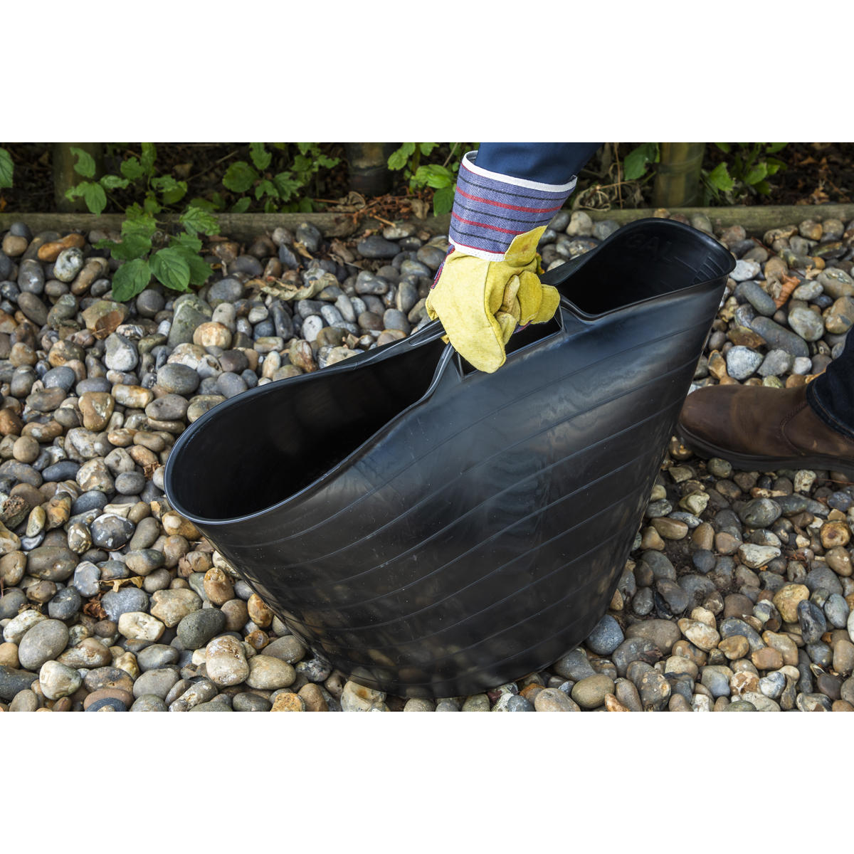 Sealey SFT40 Heavy-Duty Flexi Tub 40L - Black