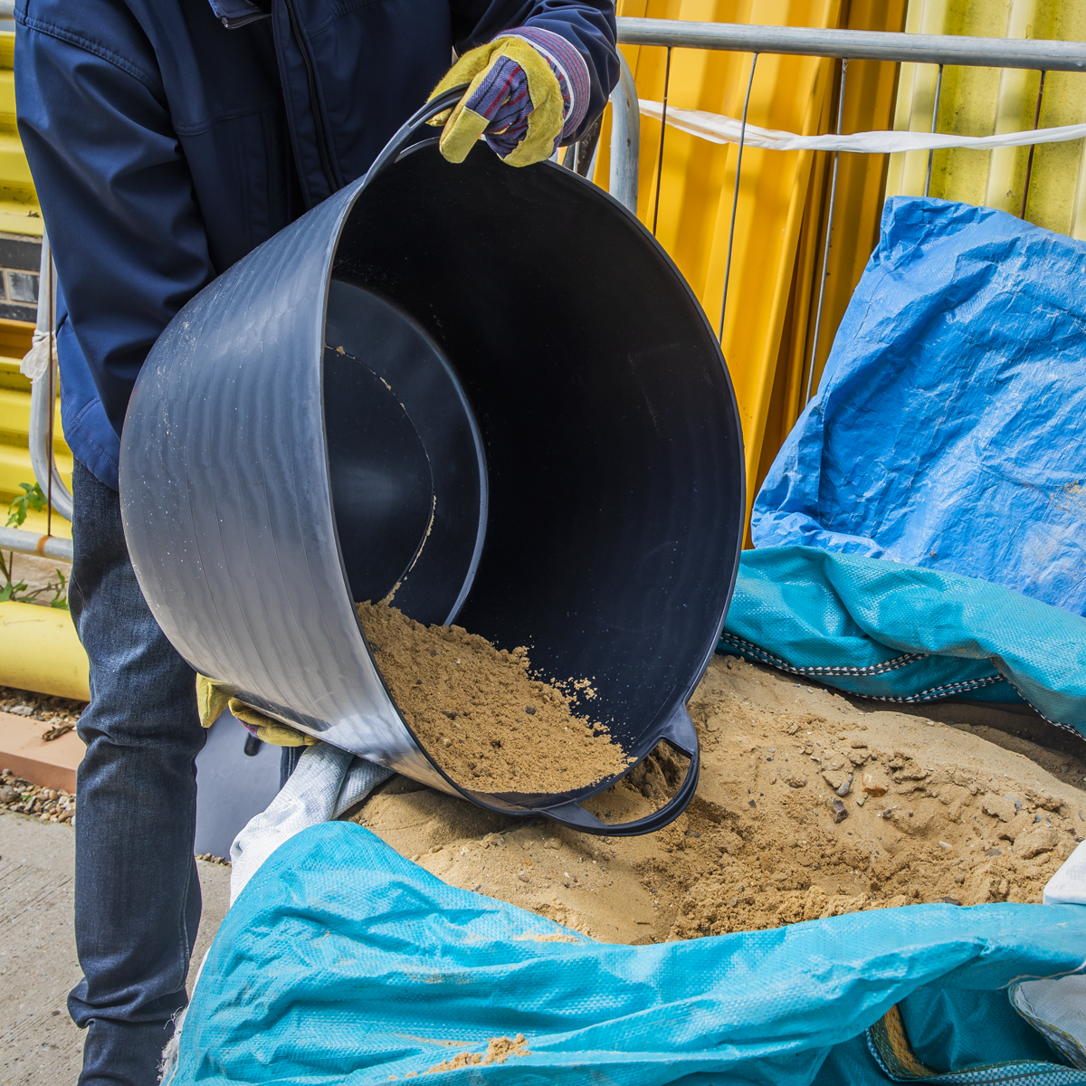 Sealey SFT65 Heavy-Duty Flexi Tub 65L - Black