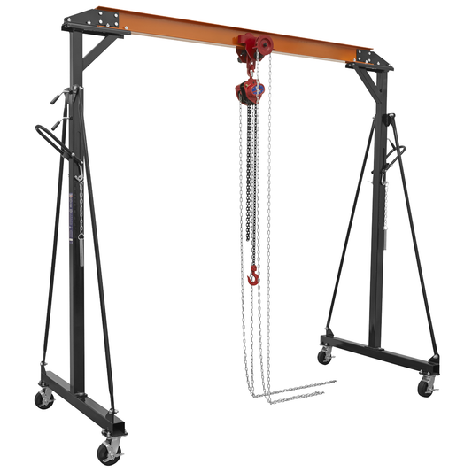 Sealey SG1000KITG Portable Adjustable Gantry Frame with Geared Trolley Combo 1 Tonne