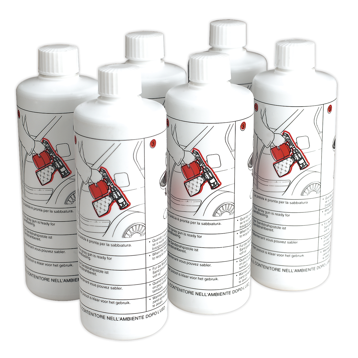 Sealey SG10/SAND6 Shot Blasting Sand - Pack of 6