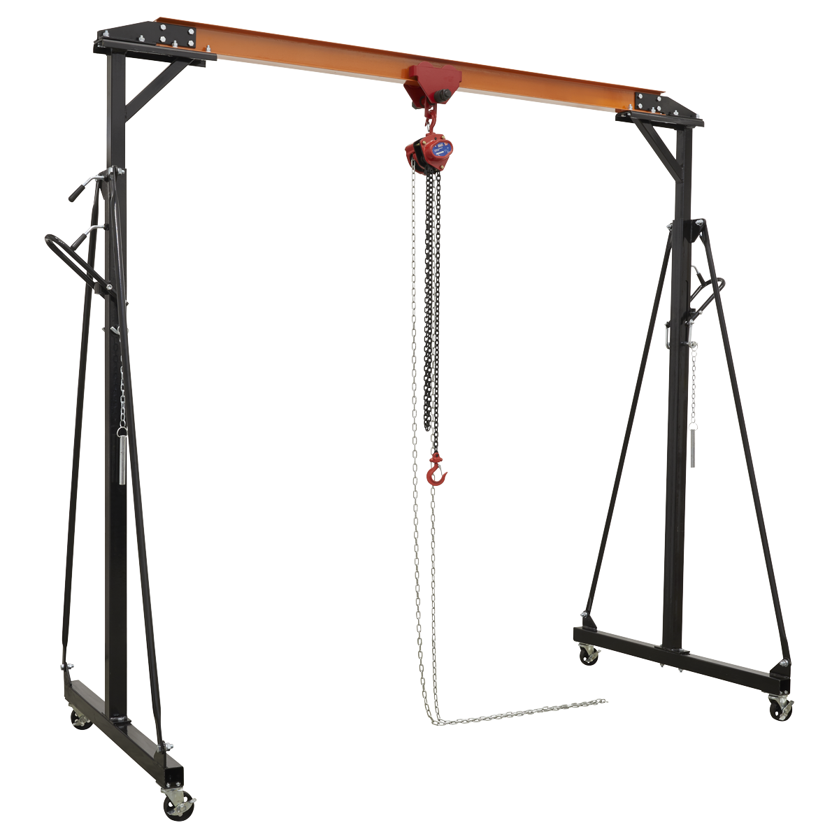 Sealey SG500KIT Portable Lifting Adjustable Gantry Frame 0.5 Tonne & Hoist Combo