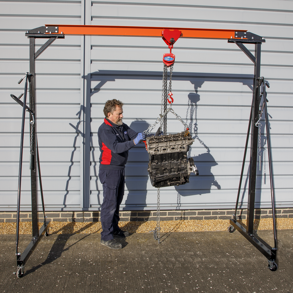Sealey SG500 Portable Lifting Adjustable Gantry Frame 0.5 Tonne