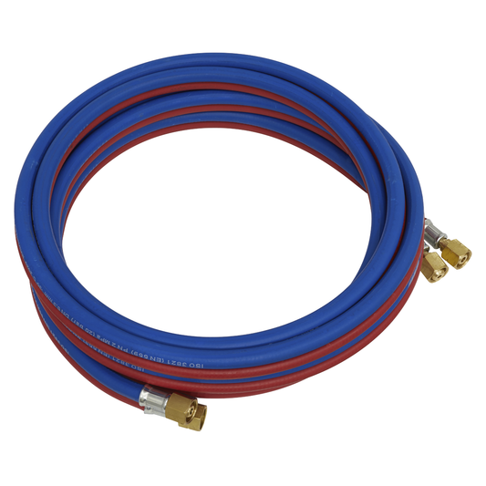 Sealey SGA5 Oxyacetylene Twin Rubber Hose Set 5m