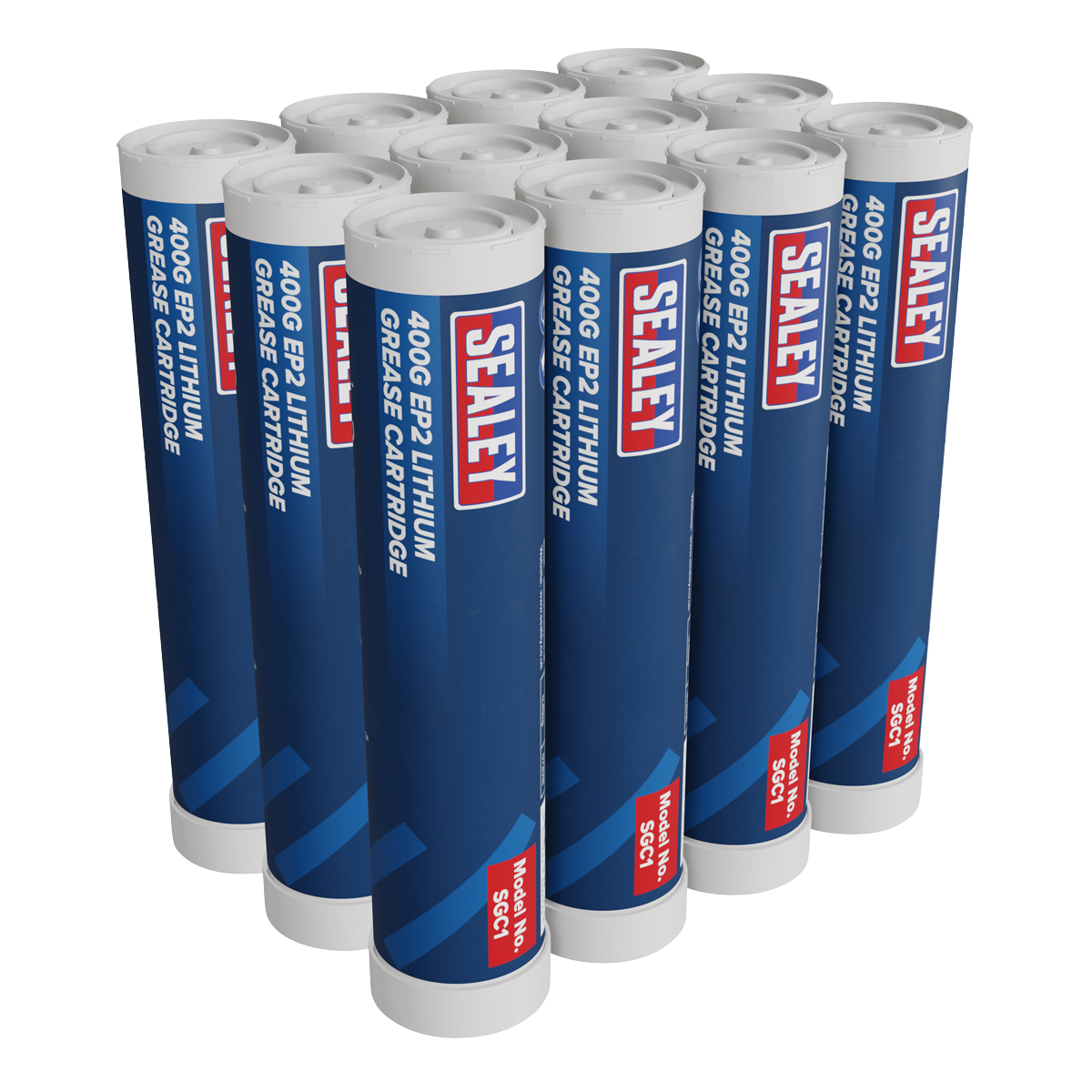 Sealey SGC12 EP2 Lithium Grease Cartridge 400g - Pack of 12