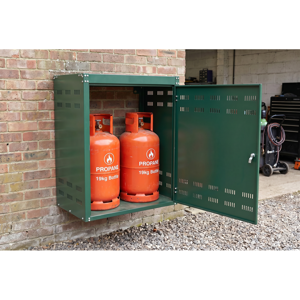 Sealey SGCSC219 Solid Gas Cylinder Safety Cabinet - 2 x 19kg